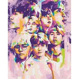 Набор для росписи ArtCraft BTS. Bangtan Boys 40 x 50 см (10273-AC)