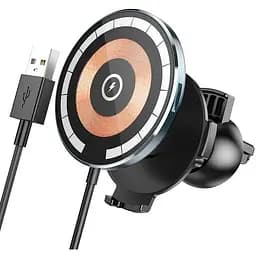 Тримач з бездротовою зарядкою HOCO CW42 Discovery Edition 5-15W