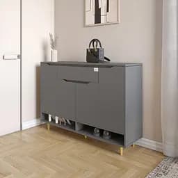 Тумба для взуття у передпокій Lion Салліван Тумба-2 Антрацит (LION-041118)