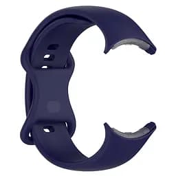 Силіконовий ремінець на смарт годинник Google Pixel Watch 3 45mm/4 45mm, Silicone, midnight blue, зі зручною застібкою, на фітнес браслет, ArmorStandart (ARM84022) - мініатюра 4