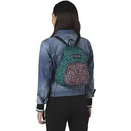 Маленький рюкзак молодіжний Jansport Half Pint 10L Бірюзовий з рожевим - мініатюра 1