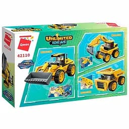 Конструктор Qman 3 в 1 Будівельна техніка на 203 деталі (42110)