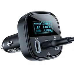 АЗП Acefast B5 PD36W+QC4.0 total 101W (1USB-A/2C) Black - мініатюра 4