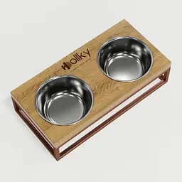 Hollky Base S — миски на підставці для маленьких собак та котів (2 × 0,45 л) - мініатюра 6