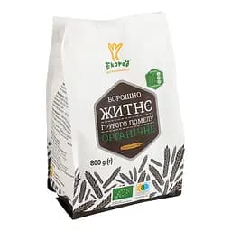 Мука ржаная грубого помола Екород органическая 1 кг