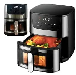 Аерогриль Rainberg RB 2268 4200W аерофритюрниця безмасляна для приготування без олії з регулюванням температури 8 л