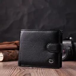 Чоловічий шкіряний гаманець ST Leather 12х10х2 см acs0028300 - мініатюра 7