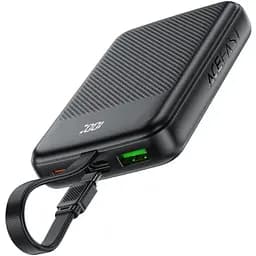 УМБ Acefast 10000mAh 22.5W PD,QC3.0 2xUSB-C,USB-A, with build Type-C cable, M13 Black - мініатюра 2