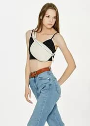 Сумка женская бананка Sambag Polo молочный 24 х 15 х 4 см (86129011)