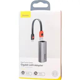 Перехідник Baseus Usb / Type-C to RJ45 Steel Cannon Series Bidirectional Gigabit LAN Adapter