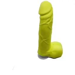 Крафтове мило-член із присоскою Чистий Кайф Yellow Size M