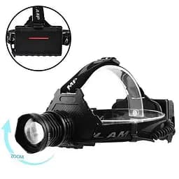 Налобний ліхтар BL-T70pro-HP70 zoom + Powerbank + microUSB + 3х18650 - мініатюра 2
