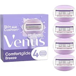 Уценка. Сменные картриджи для бритья Gillette Venus ComfortGlide Breeze 4 шт.