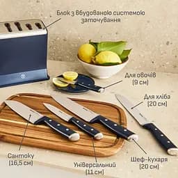 Набір ножів Ever Sharp Pro, 6 предметів, нержавіюча сталь, бакеліт, чорний Tefal kuh0014571 - мініатюра 9