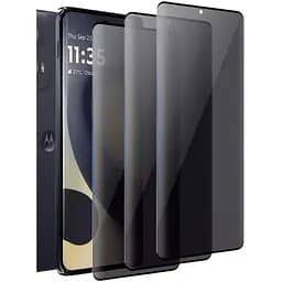 Защитное стекло DK для Motorola Edge 50 Fusion 3D Антишпион Full Glue 020464 black 3 шт.