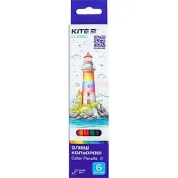 Карандаши цветные Kite Classic 6 шт. (K-050)