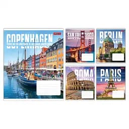 Зошити учнівські 48 аркушів клітинка 1B Next adventure, 10 шт. в упаковці