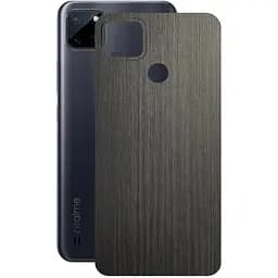 Захисна плівка StatusSKIN для Realme C25 Корпус Вініл Дерево сріблясто-чорне