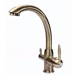 Змішувач для кухні під осмос Globus Lux Lazer GLLR-0777-9-BRONZE (14962)