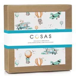Пелюшка багаторазова Cosas непромокаюча Animals Aviators 50x70 см, м'ятна