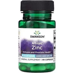 Витамины и минералы Swanson Zinc Chelated 30 mg, 90 капсул