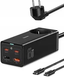 Зарядное устройство для Baseus 65 W GaN3 Pro (PSZM000901 ) + кабель черный