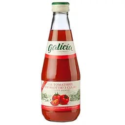 Сок Galicia с томатным мякотью с солью гомогенизированный стерилизованный 0.3 л