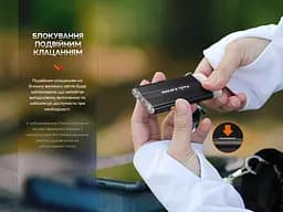 Ручний ліхтар брелок Fenix E-Spark 100лм (Чорний) - мініатюра 10