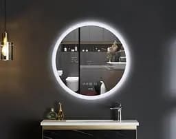 Дзеркало Mixxus PLAIN MC10-80 з LED Touch, Anti-fog, димером, регулюванням яскравості, годинником (MI6932) - мініатюра 4
