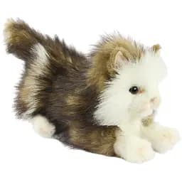 Мягкая игрушка Hansa Котенок бежево-белый лежащий 25 см (8233)