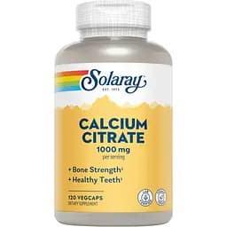 Вітаміни Solaray Calcium Citrate 1000 мг 120 капсул