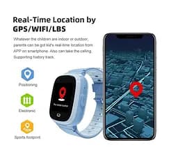 Смарт годинник телефон для дітей Lemfo M90S з GPS трекером, 4G LTE, відеозв'язком, камерою та прослуховуванням Чорний - мініатюра 11