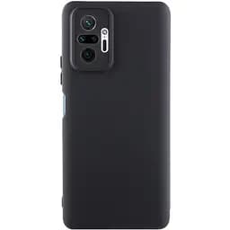 Чохол TPU Getman Liquid Silk Full Camera для Xiaomi Redmi Note 10 Pro / 10 Pro Max Чорний / Black
