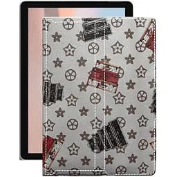 Чехол StatusCASE из экокожи для планшета Microsoft Surface Go 2 Луи-Витон-белый