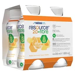 Набір ентеральне харчування Nestle Health Science Resource 2.0+Fibre зі смаком ванілі 3.2 л (4 уп. х 4 шт. х 200 мл) - мініатюра 3