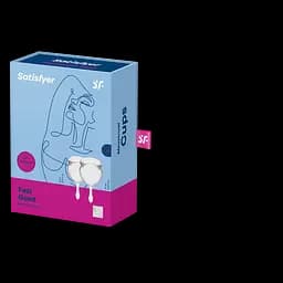 Менструальні чаші Satisfyer Feel Good 2 шт. прозорі - мініатюра 2