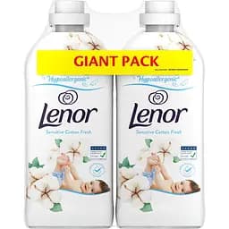 Кондиціонер для білизни Lenor Свіжість бавовни 2x1200 мл - мініатюра 2