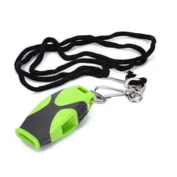 Свисток, 6 см, пластик, шнурок (в ассортименте)