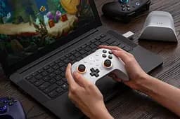 Геймпад 8BitDo Ultimate 2 для Windows і Android, ігровий контролер TMR, Еффект Холла Білий - мініатюра 4