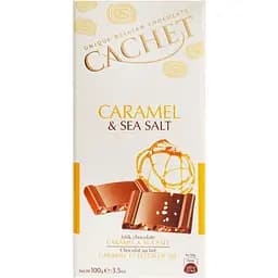 Шоколад молочний Cachet Caramel & Sea Salt 100 г