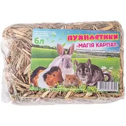 Сено для грызунов Пухнастики Магия Карпат 6 л