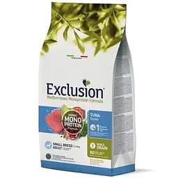 Сухий корм для дорослих собак дрібних порід Exclusion Noble Grain Adult Tuna Small Breed, з тунцем, 2 кг