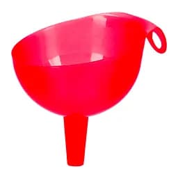 Лейка сливная воронка пластмассовая на банку, Kitchette Красный 84522