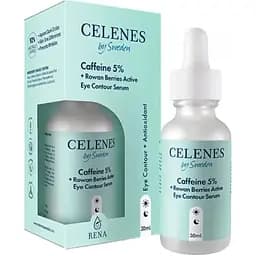 Сироватка для шкіри навколо очей Celenes Caffeine 5% Rowan Berries Active Eye Contour Serum 30 мл