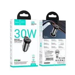 АЗП HOCO NZ16 Rigorous single port PD30W Metal Grey - мініатюра 5
