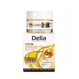 Крем для лица против морщин с коэнзимом Q10 регенерирующий Delia Cosmetics Argan Care