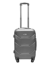 Валіза маленька S ABS-пластик Milano bag 147M 55×38×23см 45л Срібна