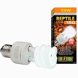 Лампа террариумная Exo Terra Reptile UVB150 для пустынных рептилий, ультрафиолетовая, люминесцентная, 13 W, E27