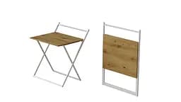 Стіл трансформер Компакт 3 750x790x720 Білий метал ДСП Дуб Артізан 16 мм FRD-104688