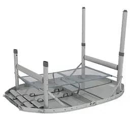 Складний стіл Bo-Camp Premium Oval 100x70 cm Grey (1404424) - мініатюра 7